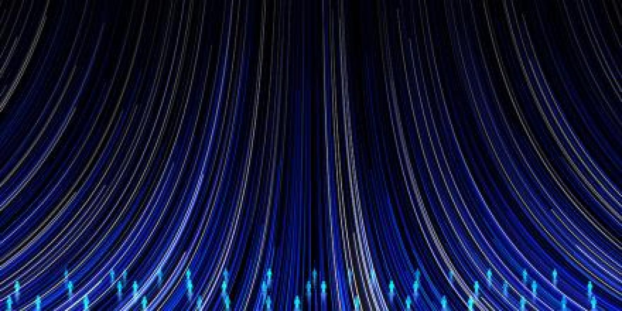 Image: Abstract digital population hologram on blue background. Cyber data and density concept. 3D Rendering. by Who is Danny, Adobe Stock